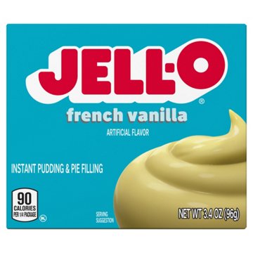 Jell-O French Vanilla Instant Pudding Mix, 3.4 oz