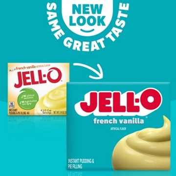 Jell-O French Vanilla Instant Pudding Mix, 3.4 oz
