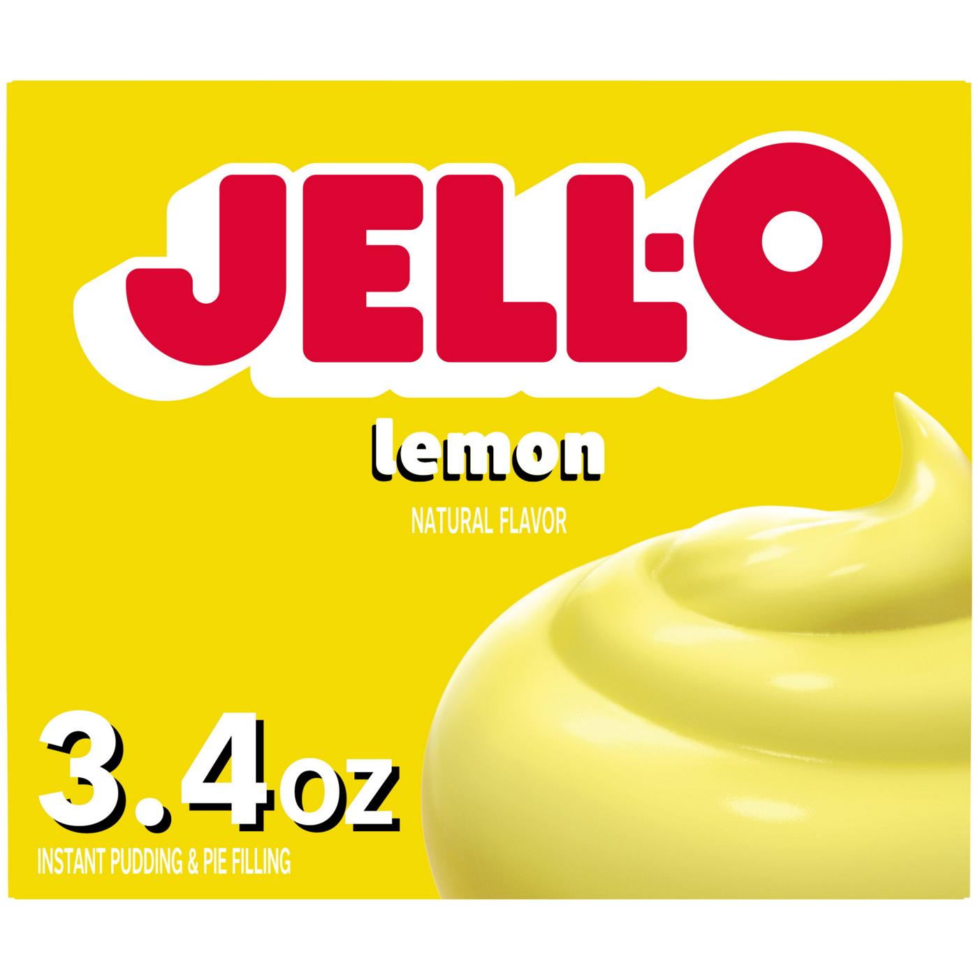 Jell O Lemon Instant Pudding Mix Shop Pudding gelatin mix at H E B