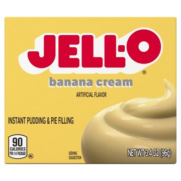 Jell-O Banana Cream Instant Pudding Mix, 3.4 oz