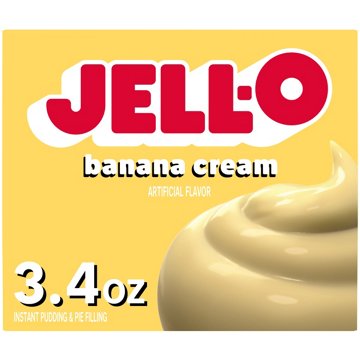 Jell-O Banana Cream Instant Pudding Mix, 3.4 oz