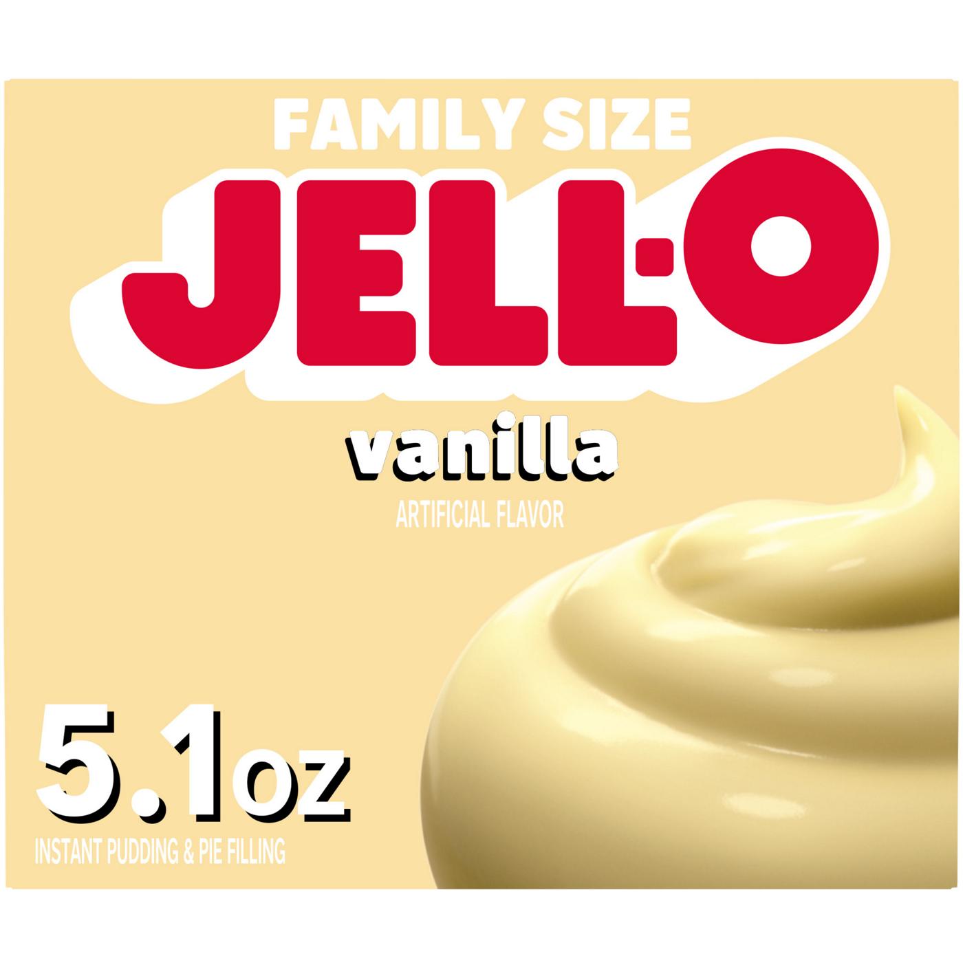 Jell-O Vanilla Instant Pudding Mix - Family Size; image 1 of 5