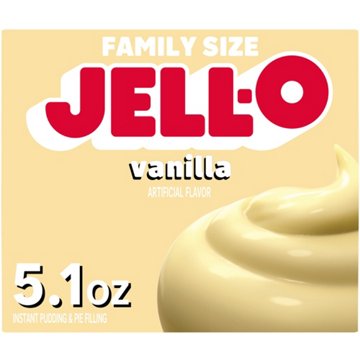 Jell-O Vanilla Instant Pudding Mix - Family Size, 5.1 oz