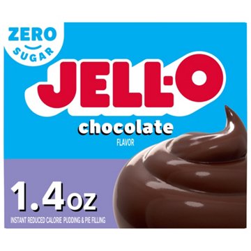 Jell-O Zero Sugar Chocolate Instant Pudding Mix, 1.4 oz