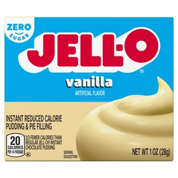 Jell-O Sugar Free Vanilla Instant Pudding Mix, 1 oz