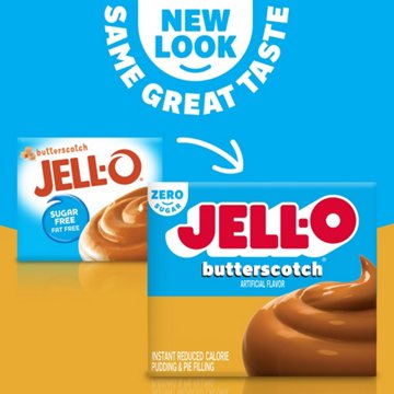 Jell-O Sugar Free Butterscotch Instant Pudding Mix, 1 oz