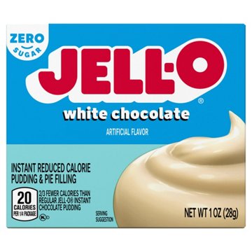 Jell-O Sugar Free White Chocolate Instant Pudding Mix, 1 oz
