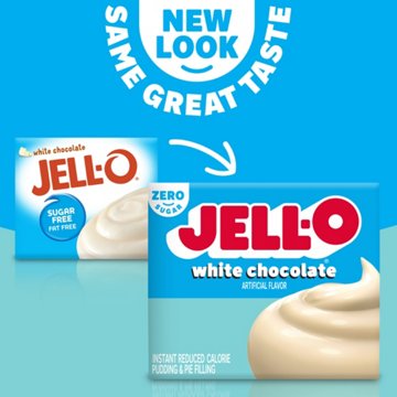 Jell-O Sugar Free White Chocolate Instant Pudding Mix, 1 oz