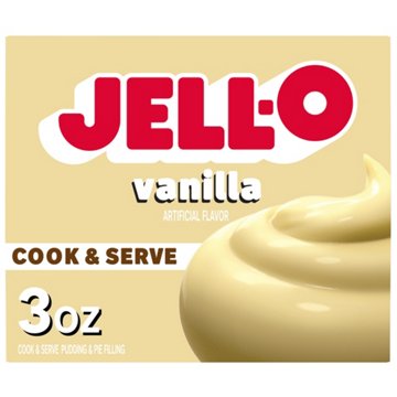 Jell-O Cook And Serve Vanilla Pudding, 3 oz