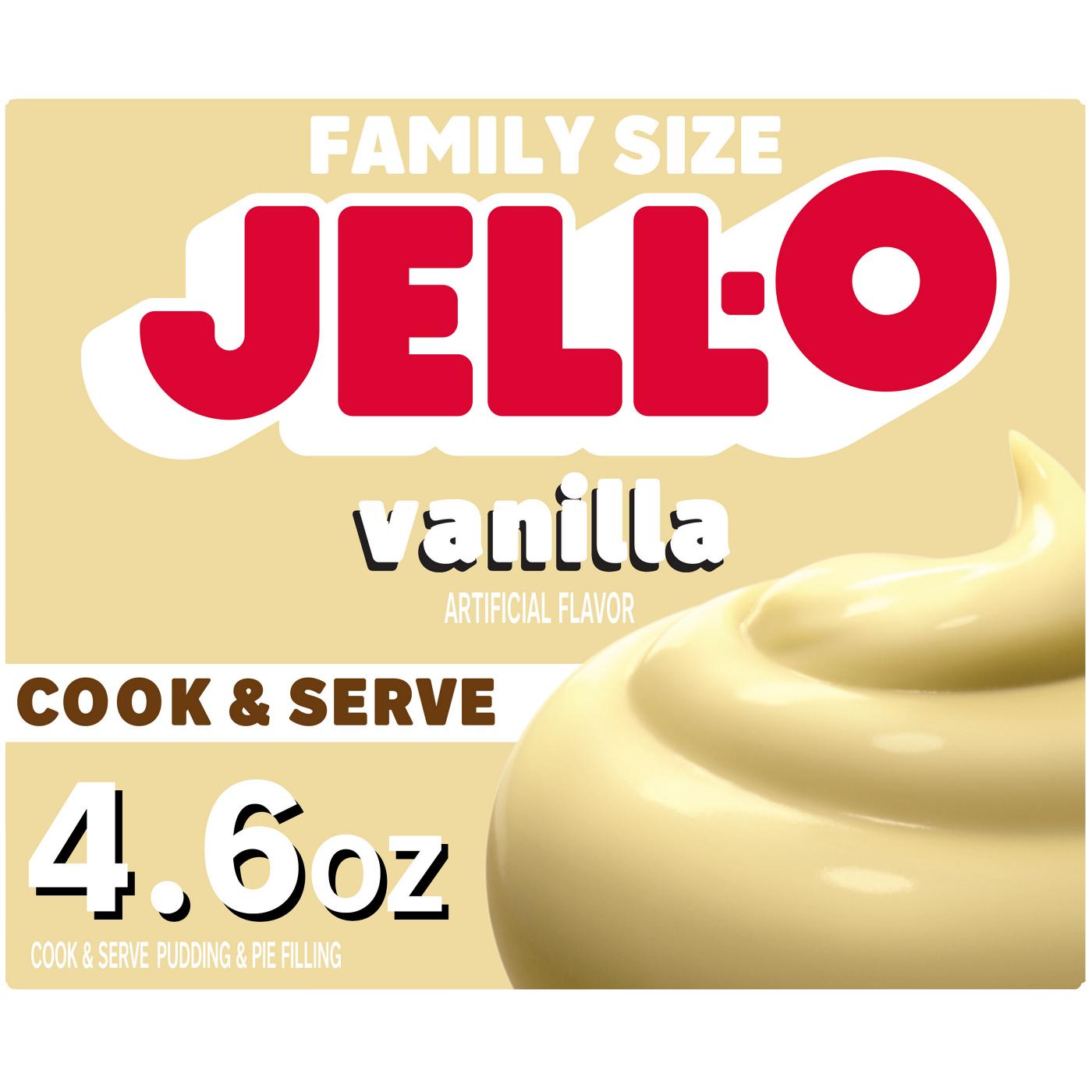 Jell-O Cook & Serve Vanilla Pudding Mix; image 1 of 4