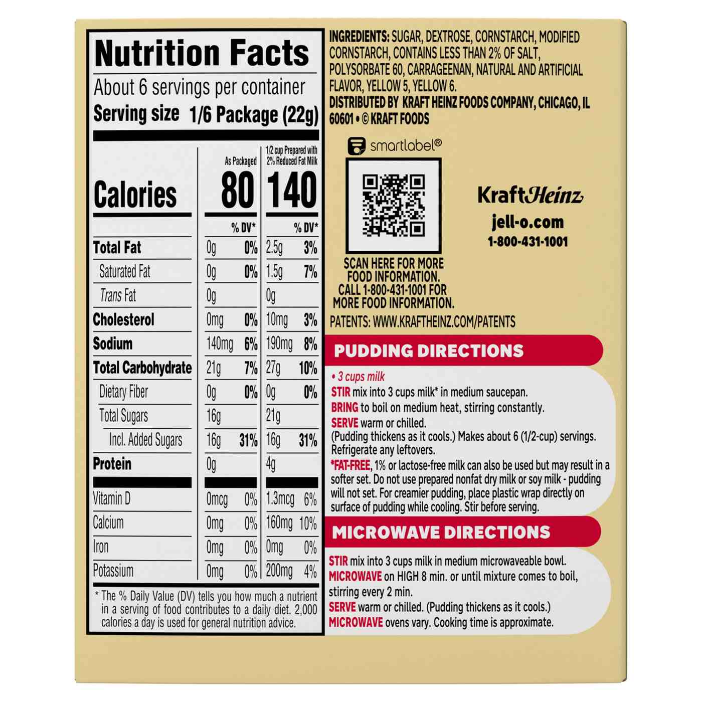 Jell-O Cook And Serve Vanilla Pudding; image 2 of 5