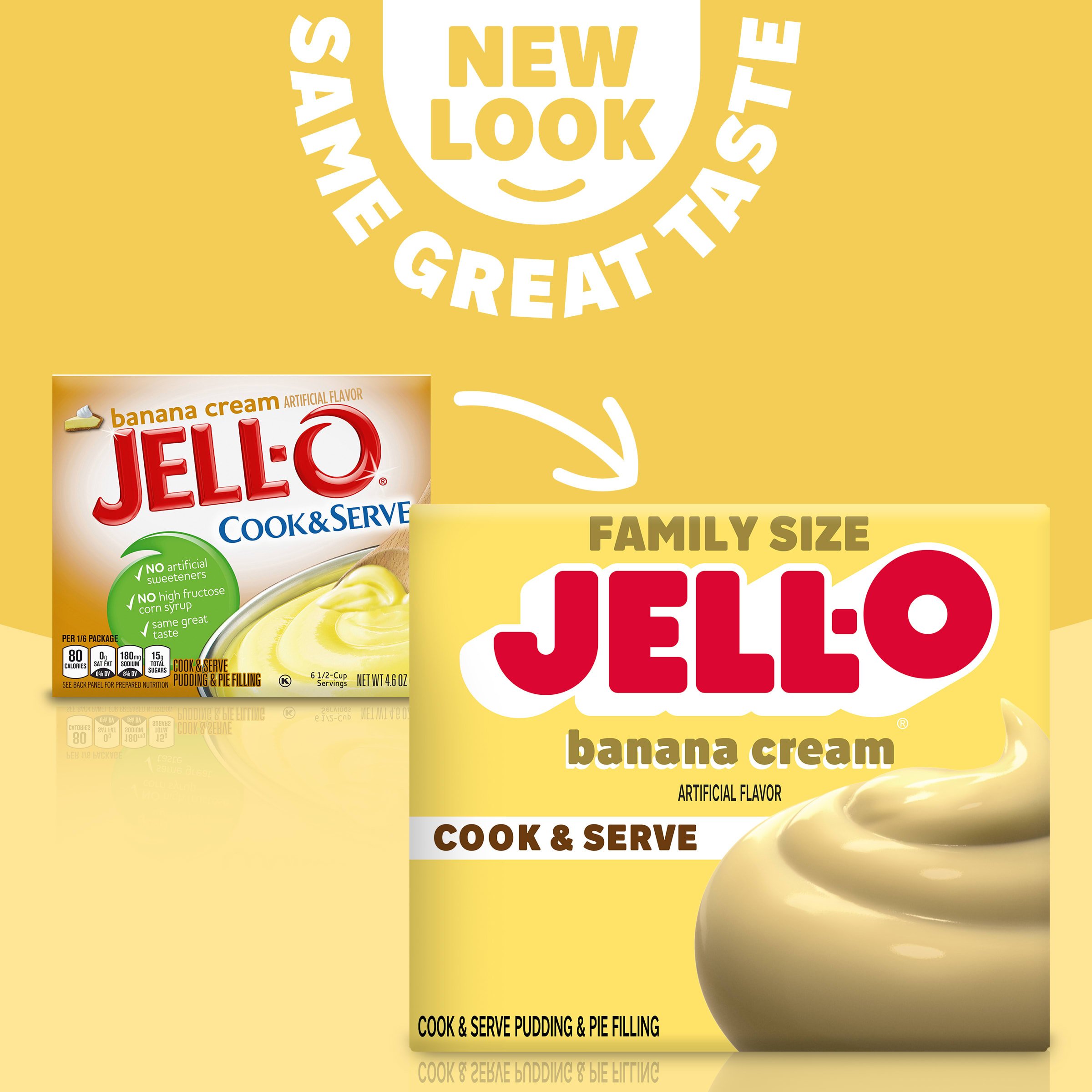 Jell-O Cook & Serve Banana Cream Pudding Mix - Shop Pudding