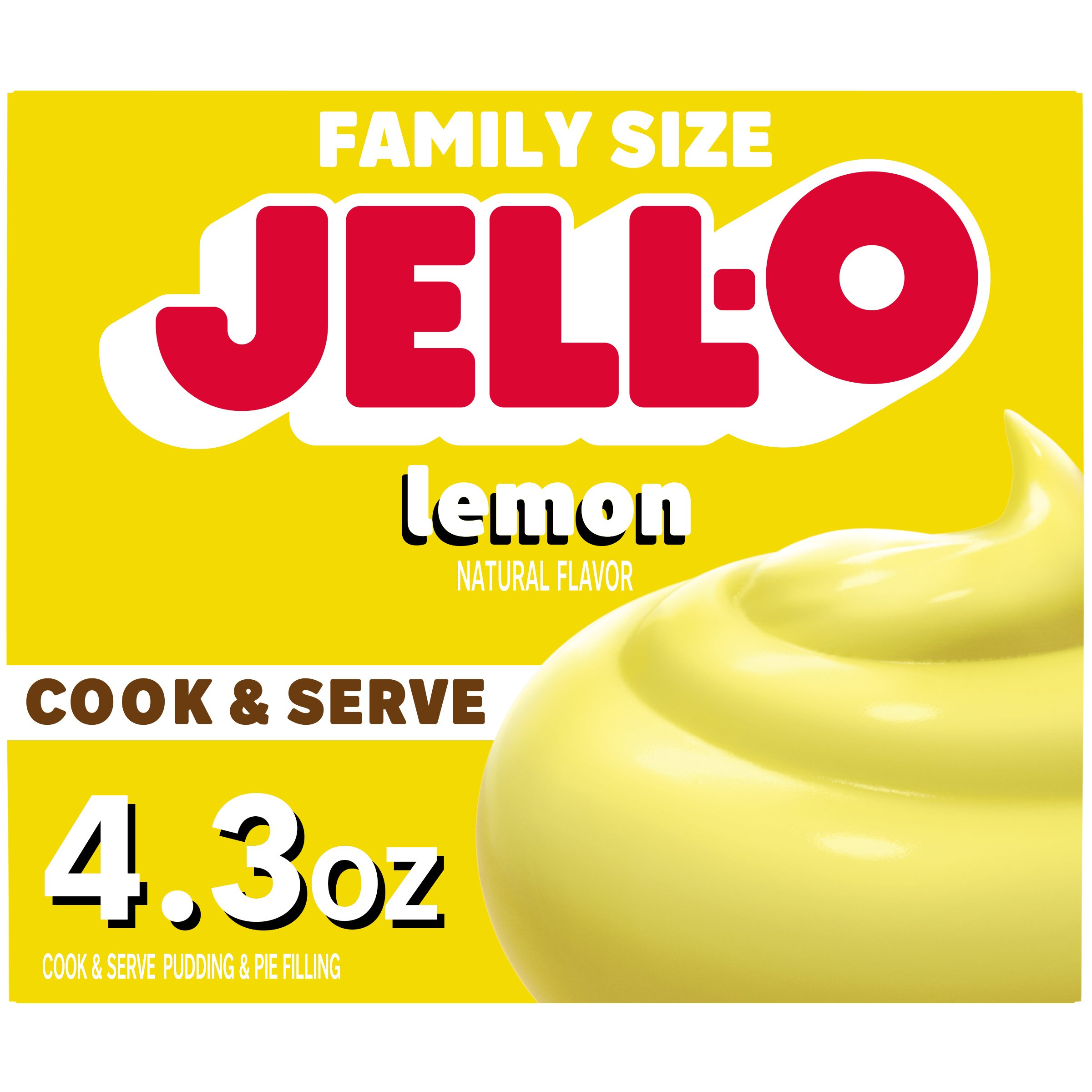 Jell O Cook Serve Lemon Pudding Mix Shop Pudding Gelatin Mix At H E B