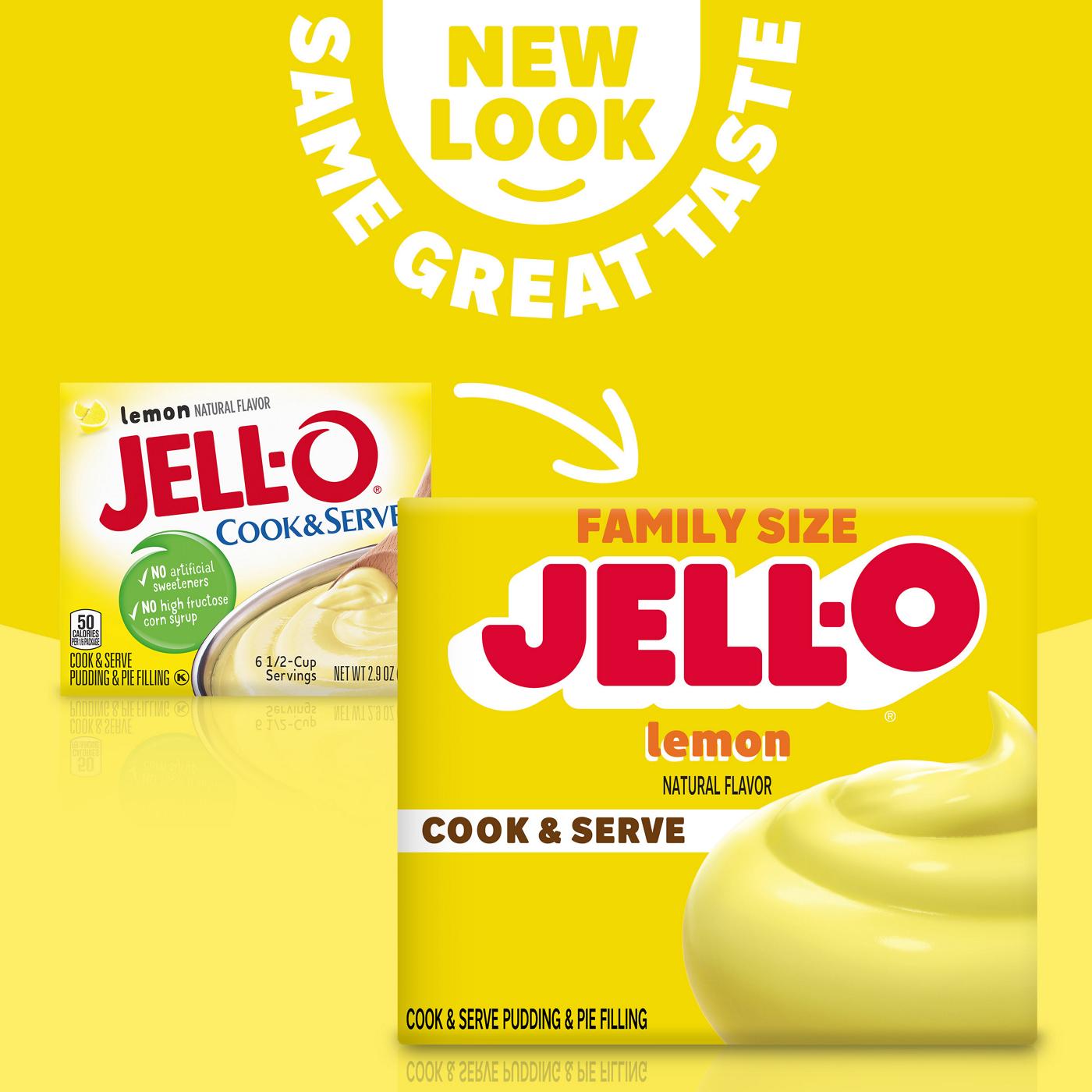 Jell-O Cook & Serve Lemon Pudding Mix; image 3 of 4