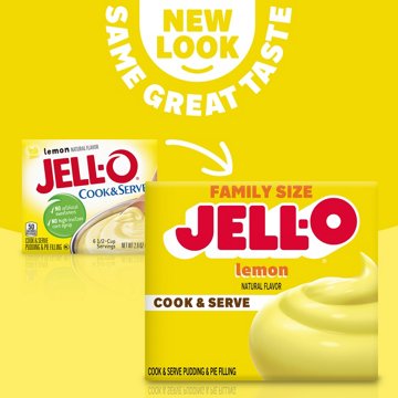 Jell-O Cook & Serve Lemon Pudding Mix - Family Size
