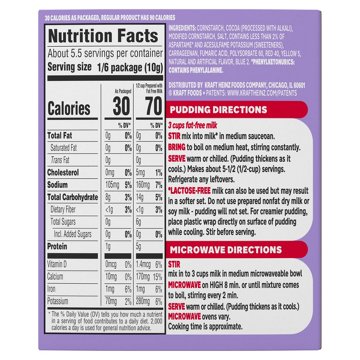 Jell-O Zero Sugar Cook & Serve Chocolate Pudding Mix - Family Size, 2 oz
