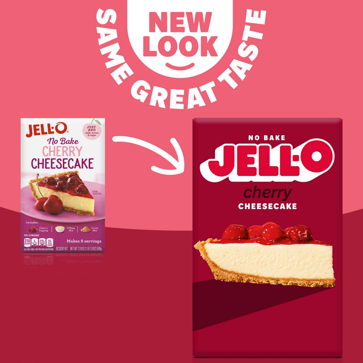 Jell-O No Bake Cherry Cheesecake Dessert; image 5 of 5