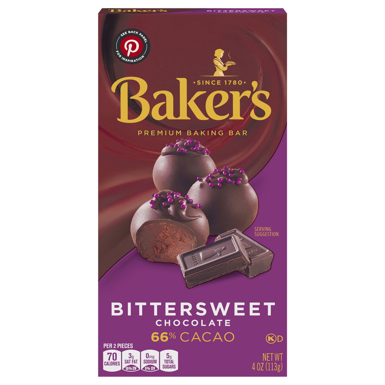 Baker's SemiSweet Chocolate Premium Baking Bar With 56 Cacao, Oz Box