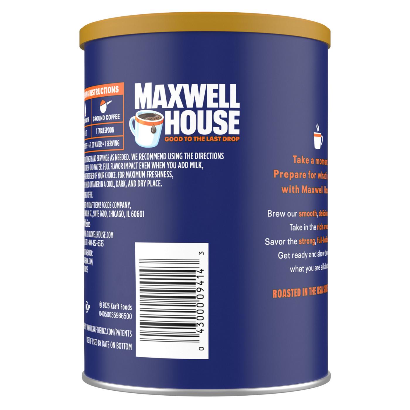 Maxwell House Original Roast Ground Coffee; image 4 of 5