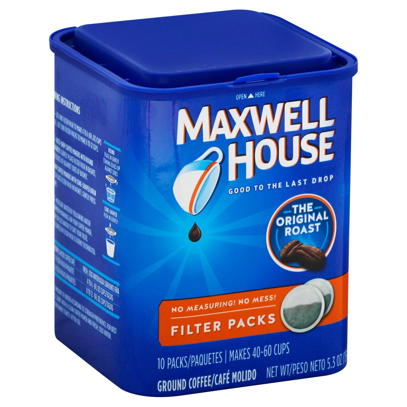 Maxwell House Original Medium Roast Ground Coffee Filter Packs Shop