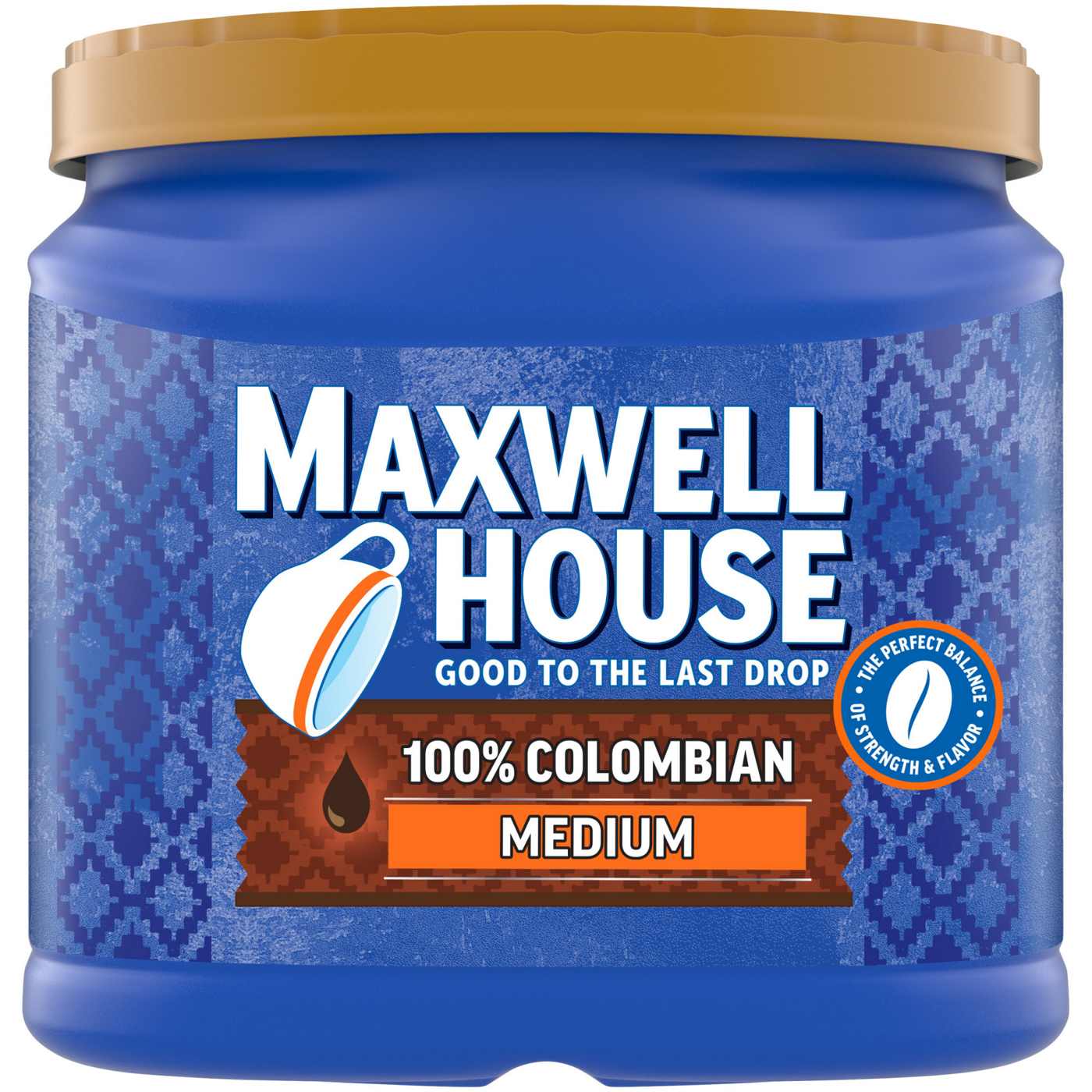Maxwell House 100% Colombian Medium Dark Roast Ground Coffee; image 1 of 11