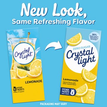 Crystal Light Lemonade Drink Mix, 6 ct
