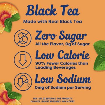 Crystal Light Peach Iced Tea Drink Mix, 6 ct
