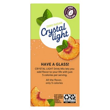 Crystal Light Peach Iced Tea Drink Mix, 6 ct