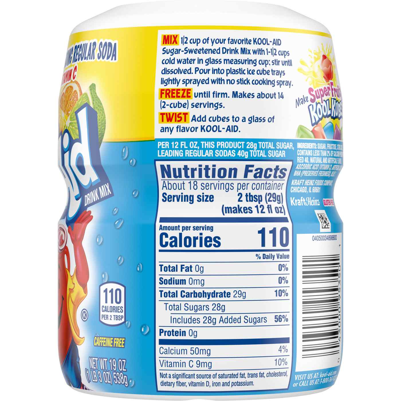 Kool-Aid Sweetened Tropical Punch Powdered Drink Mix; image 3 of 7