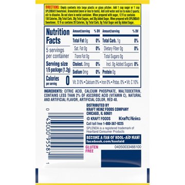 Kool-Aid Unsweetened Drink Mix Packet - Strawberry Lemonade