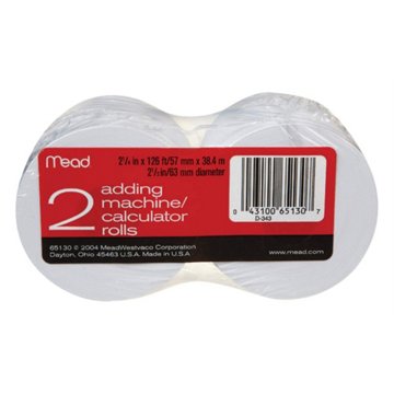 Mead Adding Machine/Calculator Rolls, 2 ct
