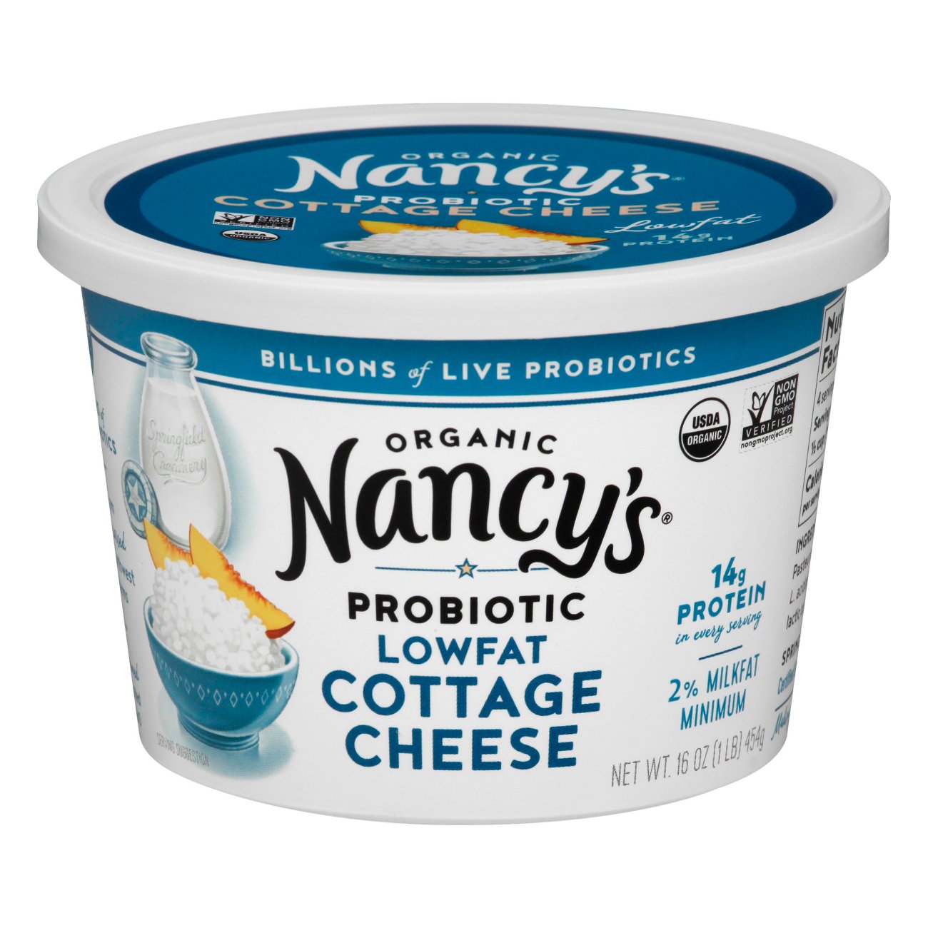 Nancy's Organic Low Fat Cottage Cheese - Shop Cottage Cheese At H-E-B