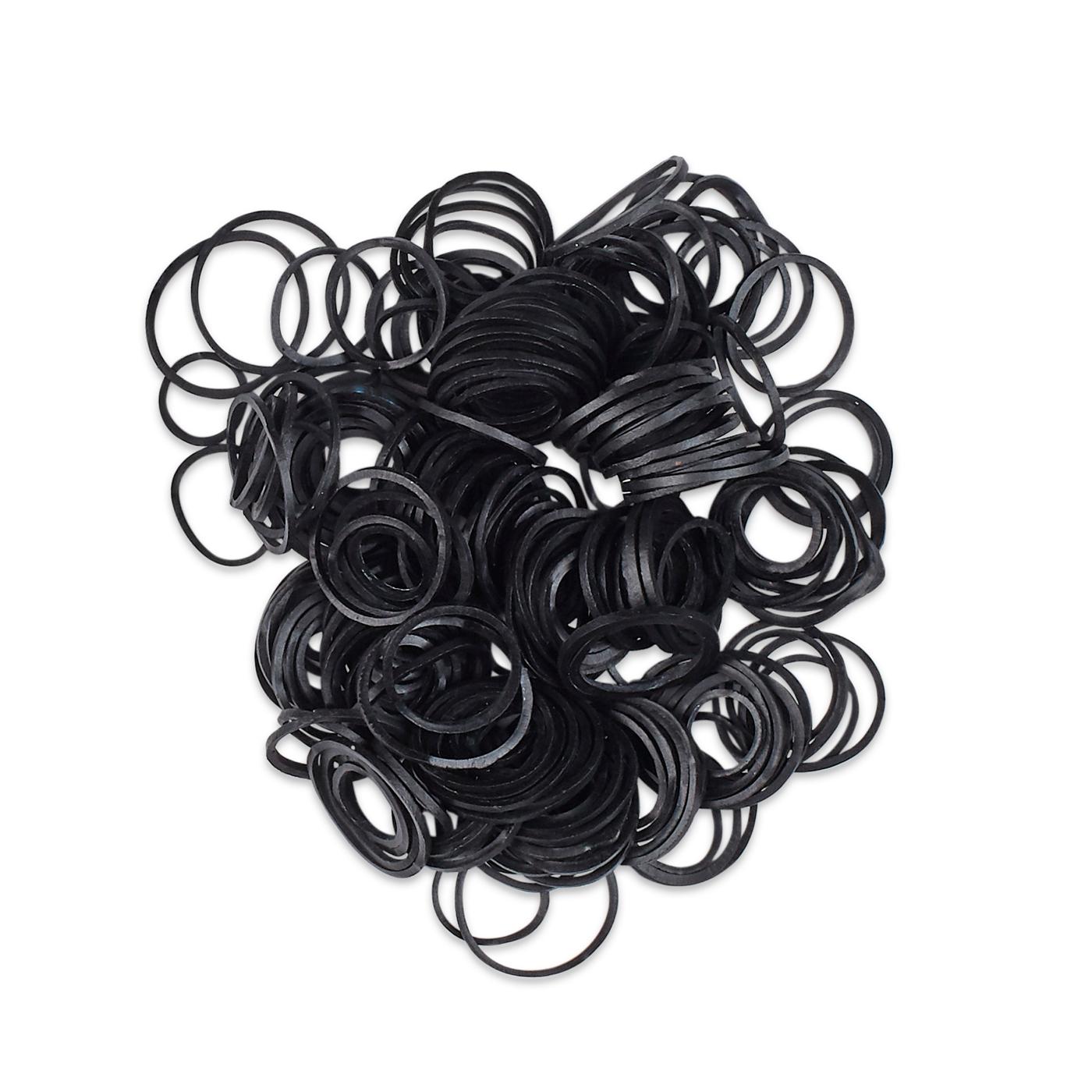 Scunci Small Black Rubber Bands