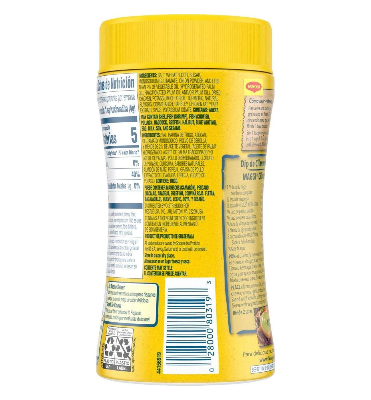 Maggi Granulated Chicken Flavor Bouillon; image 3 of 7