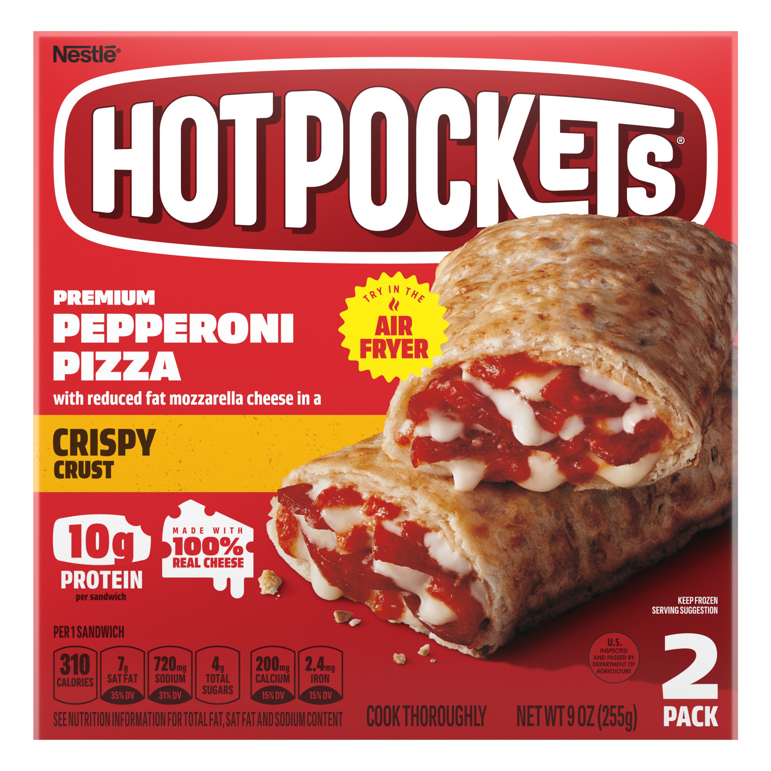 Image result for Pepperoni Pizza with Crispy Crust hot pocket