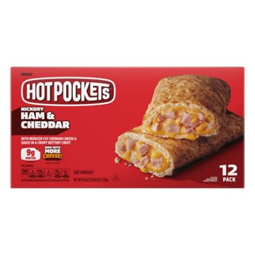 Hot Pockets Hickory Ham & Cheddar Frozen Sandwiches