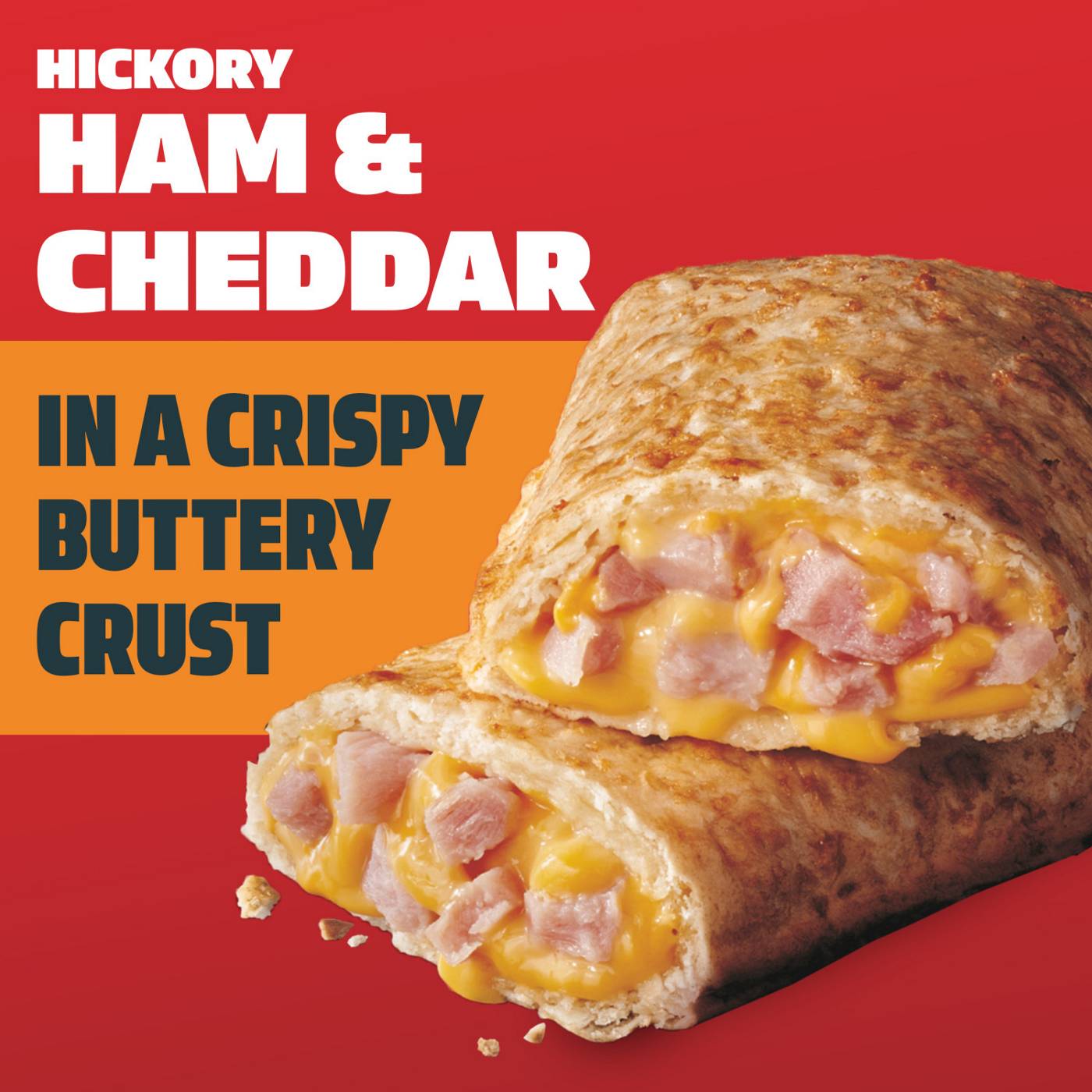 Hot Pockets Hickory Ham & Cheddar Frozen Sandwiches - Crispy Buttery Crust; image 4 of 5