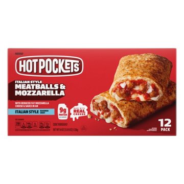 Hot Pockets Italian Style Meatballs & Mozzarella Frozen Sandwiches