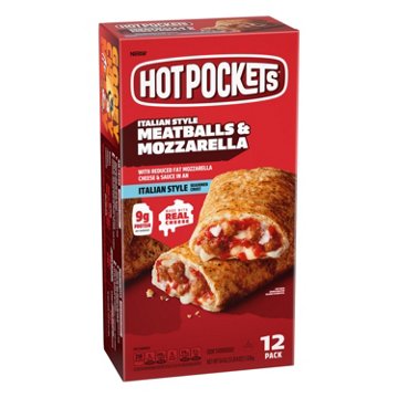 Hot Pockets Italian Style Meatballs & Mozzarella Frozen Sandwiches