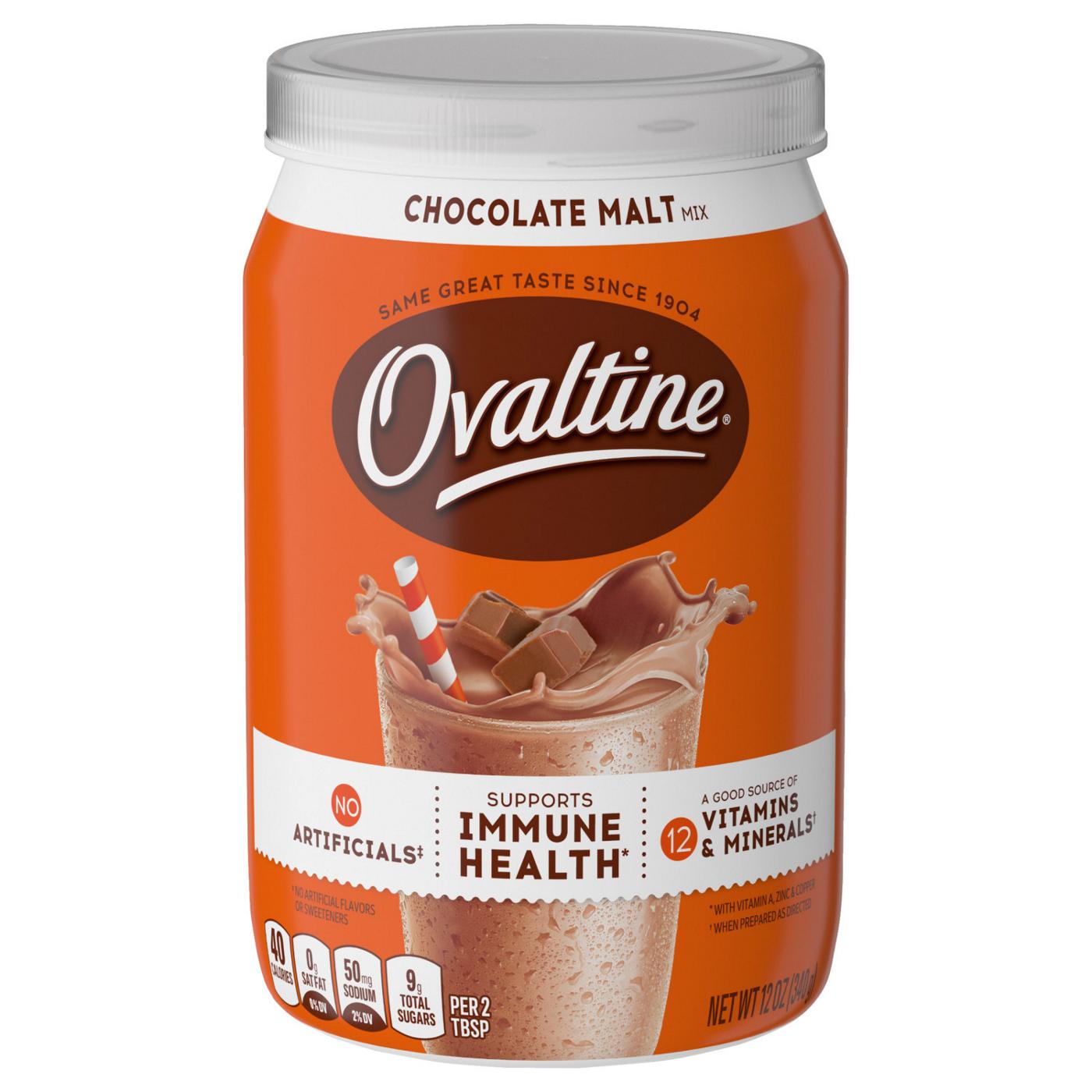 Ovaltine Chocolate Malt Drink Mix; image 1 of 7