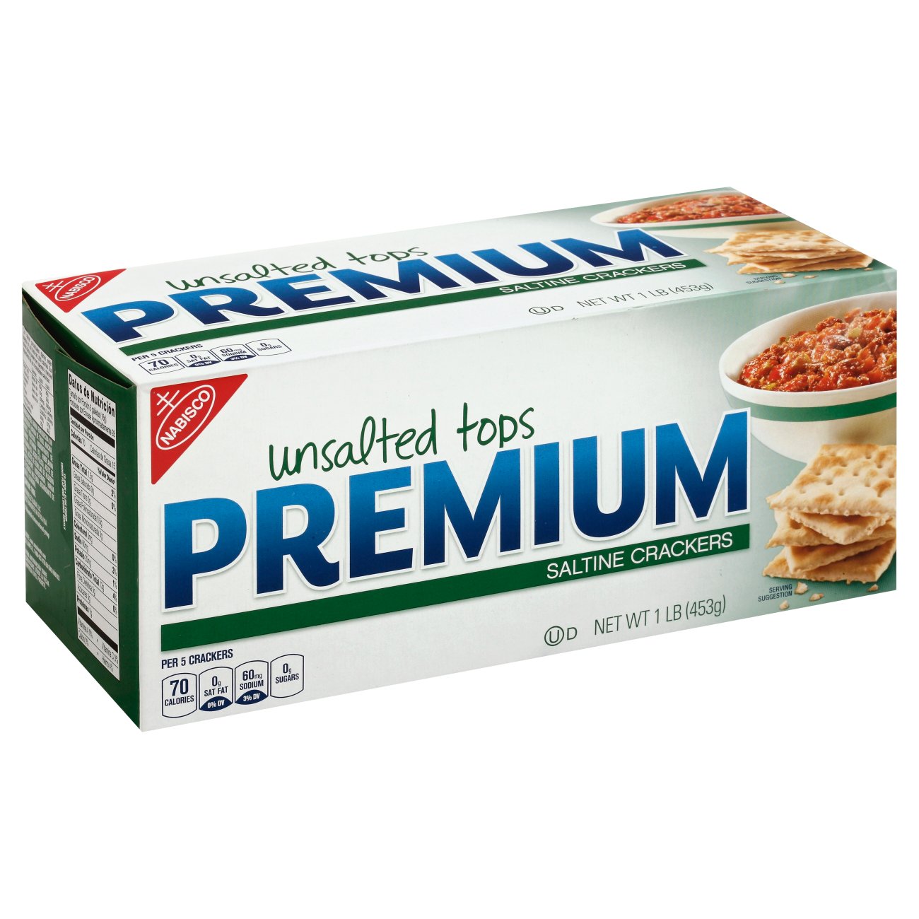 Nabisco Premium Unsalted Tops Saltine Crackers - Shop Snacks  Candy at  H-E-B