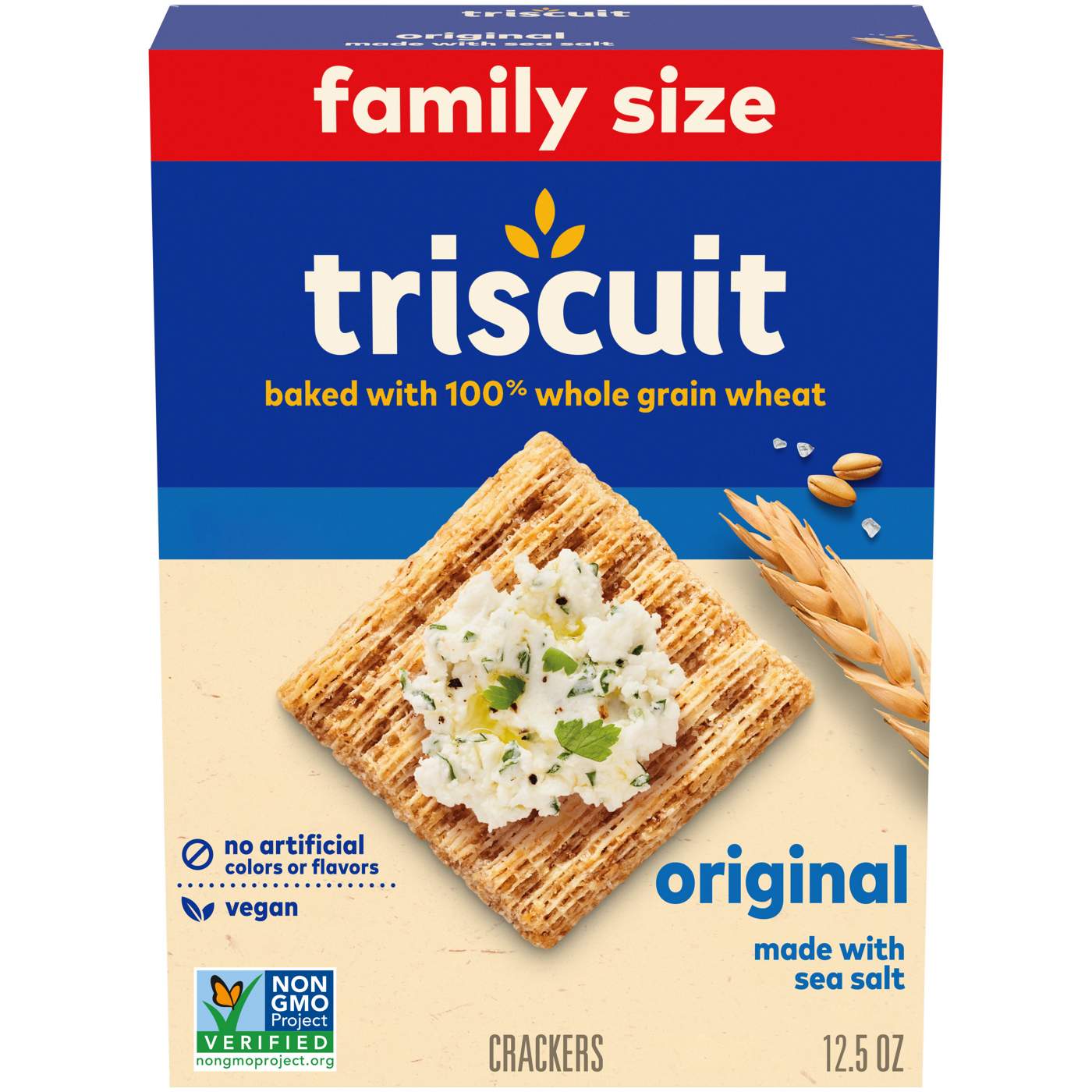 Triscuit Original Whole Grain Wheat Crackers Family Size; image 1 of 10