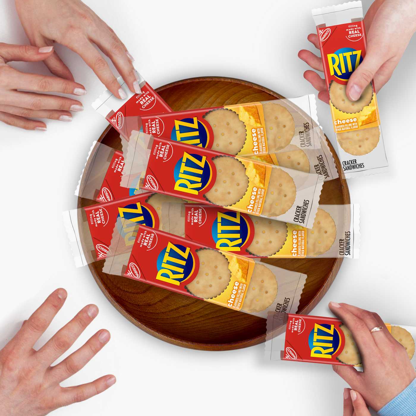 Ritz Cheese Sandwich Crackers Snack Pack; image 2 of 10