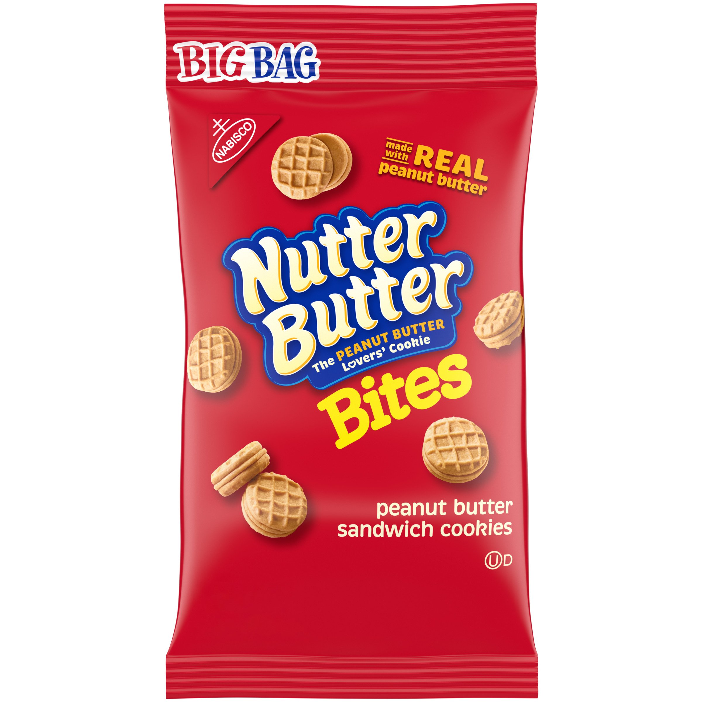 Nabisco Nutter Butter Bites Peanut Butter Sandwich Cookies Big Bag Shop Cookies At H E B