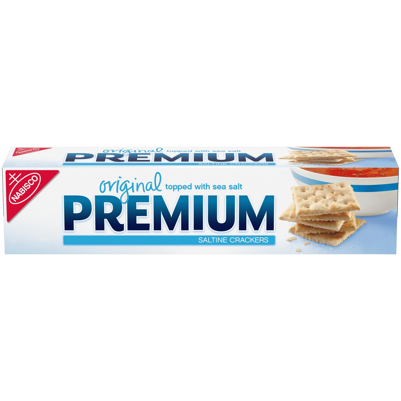 Premium Original Saltine Crackers; image 1 of 10