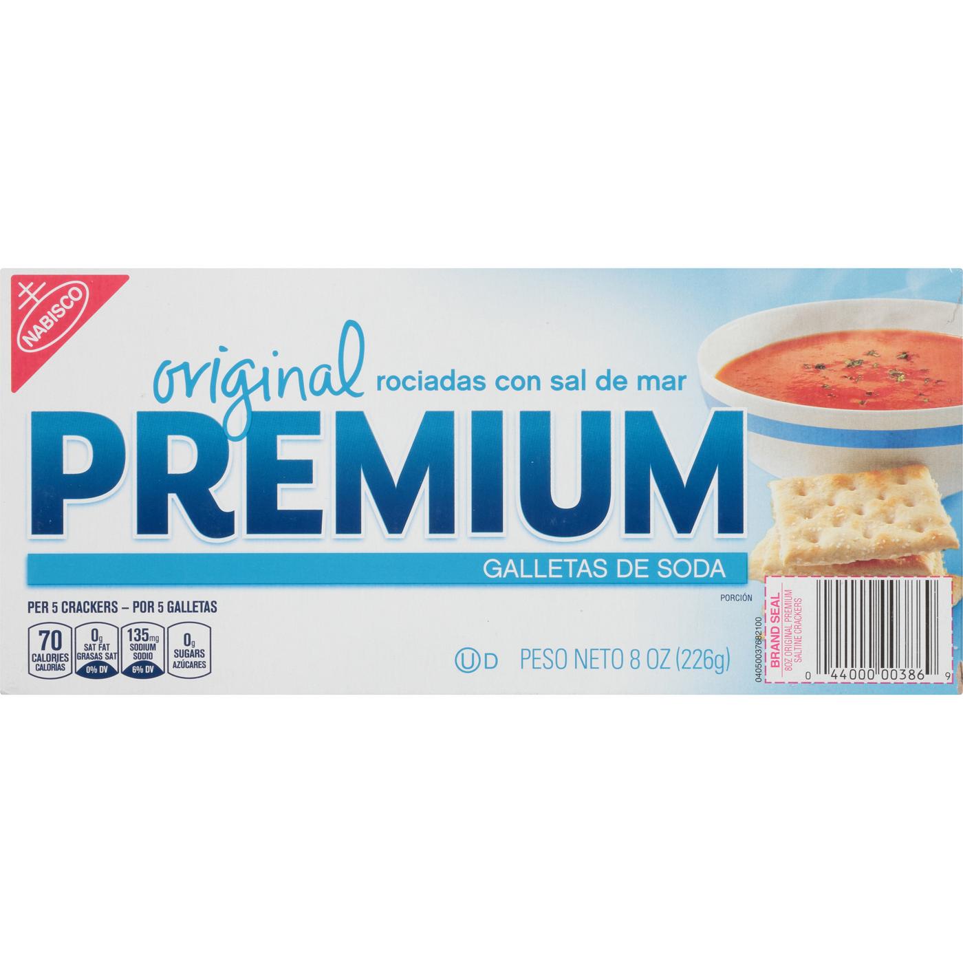 Premium Original Saltine Crackers; image 4 of 10