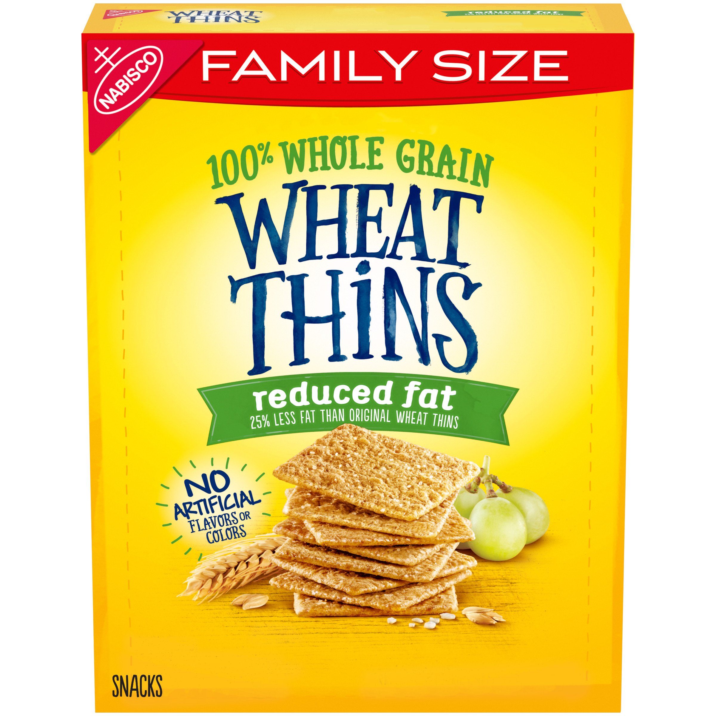 Wheat Thins Reduced Fat Whole Grain Wheat Crackers Family Size Shop 