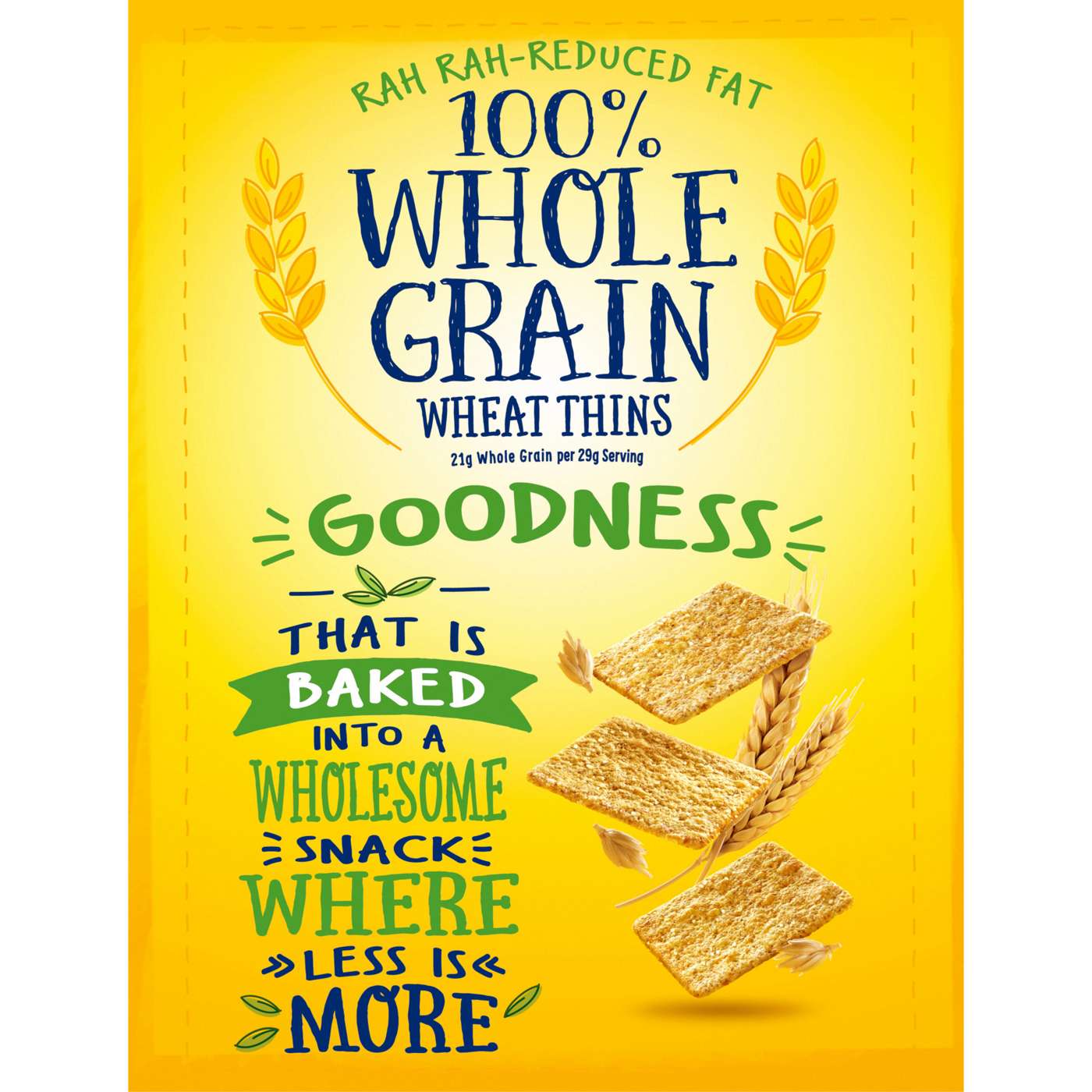 Wheat Thins Reduced Fat Whole Grain Wheat Crackers Family Size; image 6 of 8