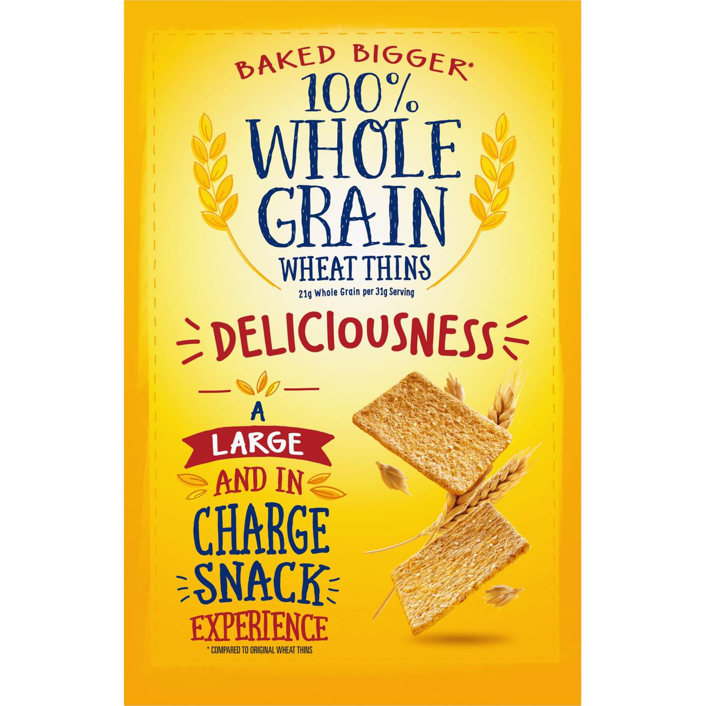 Wheat Thins BIG Whole Grain Wheat Crackers; image 5 of 10