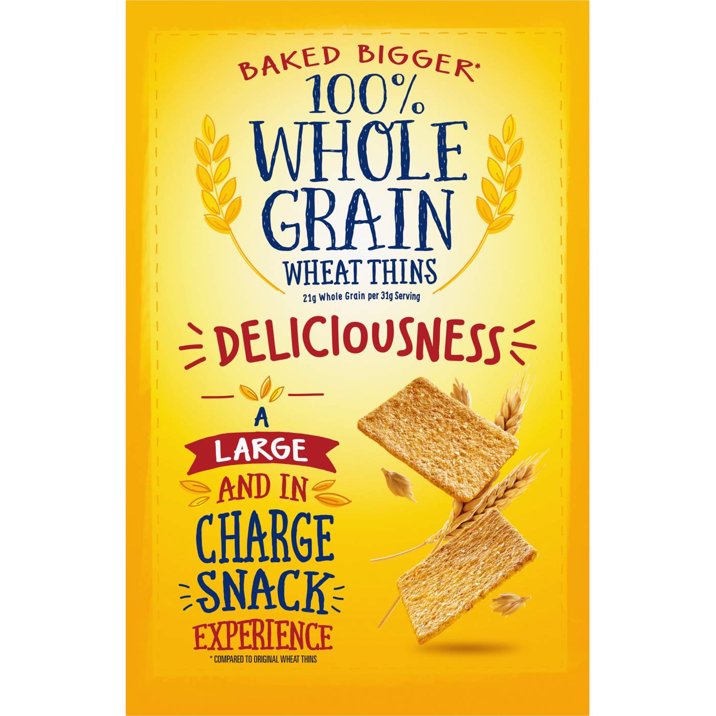 Wheat Thins BIG Whole Grain Wheat Crackers; image 5 of 9